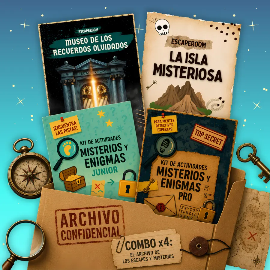 Combo x4: El Archivo de los Escapes y Misterios